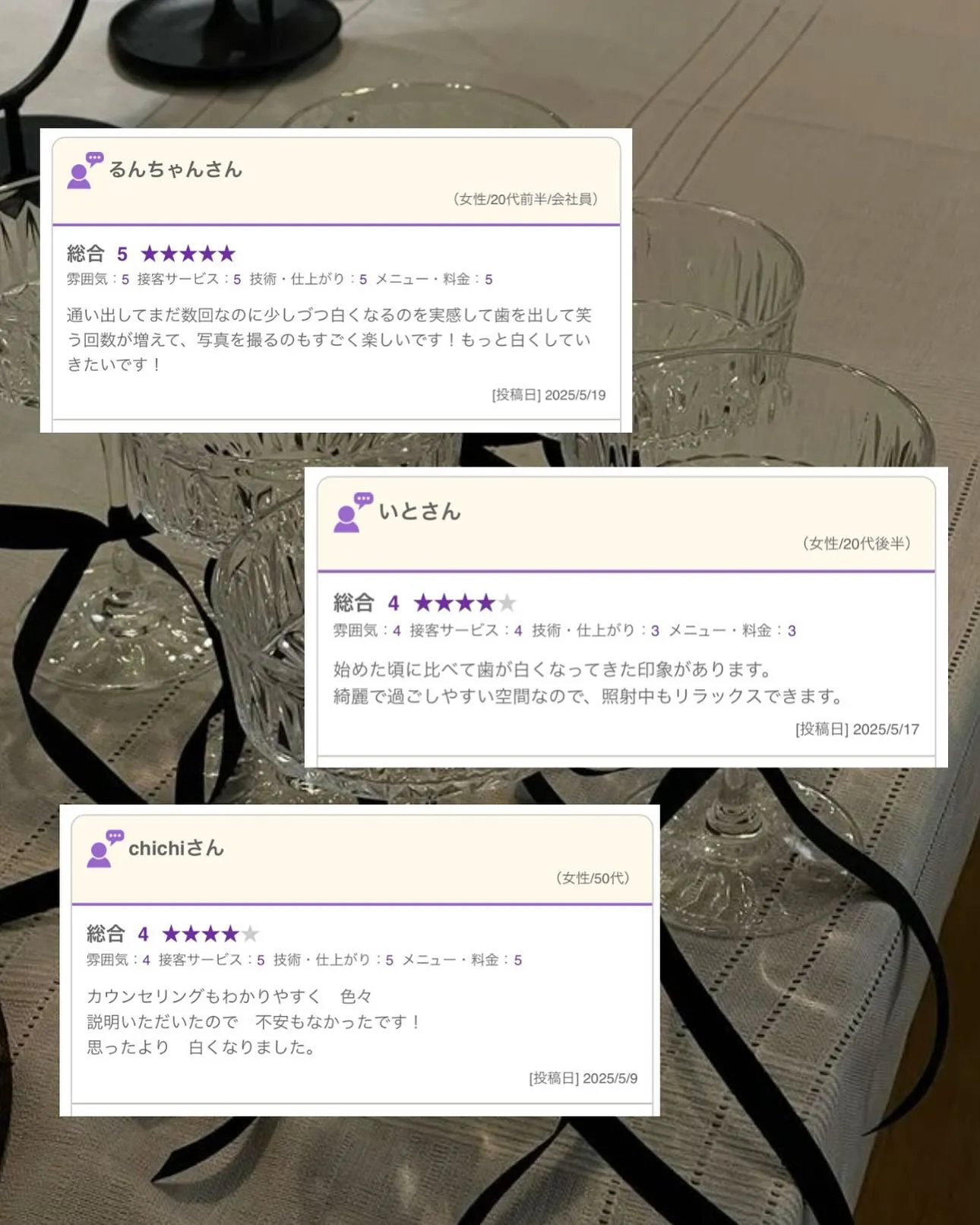 お客様からの口コミ🦷✨️